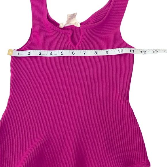 Happily Grey NWT Bodysuit, ribbed, fuchsia color, sizeM - Picture 5 of 7